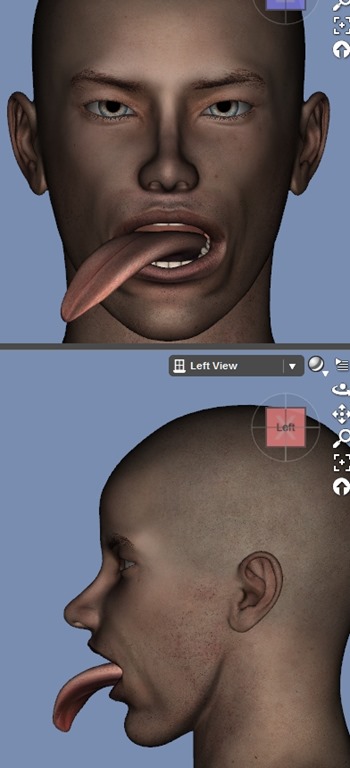 130814_D　天川和香　Create3D　【Daz Studio4.6】ル・アを作る。顔のポリゴンを修正する。【Metasequoia】0130