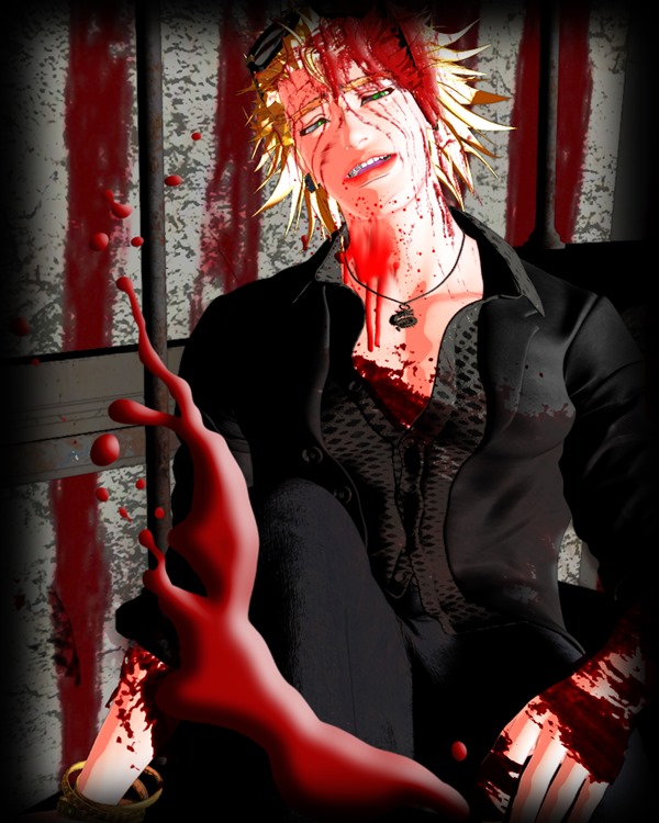 【Daz Studio4.6】血まみれにする。【流血注意】血まみれ灯台2_03 【Daz Studio4.6】血まみれにする。【流血注意】血まみれ灯台2_03