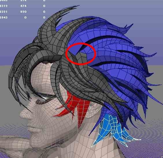 Maya 御手杵の髪を作る ３ Daz Studioでcreate3d Cg制作作業日記