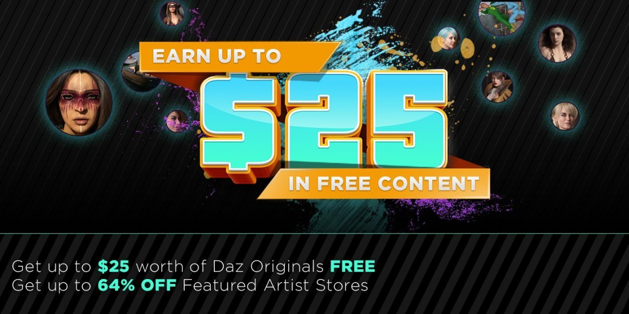 【DAZ3D　新作】２５ドル無料！
